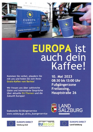 Einladung Europa ist auch dein Kaffee 10.05.23