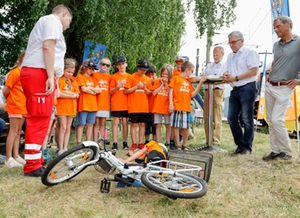 Kindersicherheitsolympiade 2021 Fahrradunfall Quelle: SZSV_2021_sb Kindersicherheitsolympiade 2021 Fahrradunfall Quelle: SZSV_2021_sb