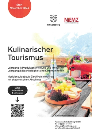 Lehrgang Kulinarischer Tourismus - Plakat Lehrgang Kulinarischer Tourismus - Plakat
