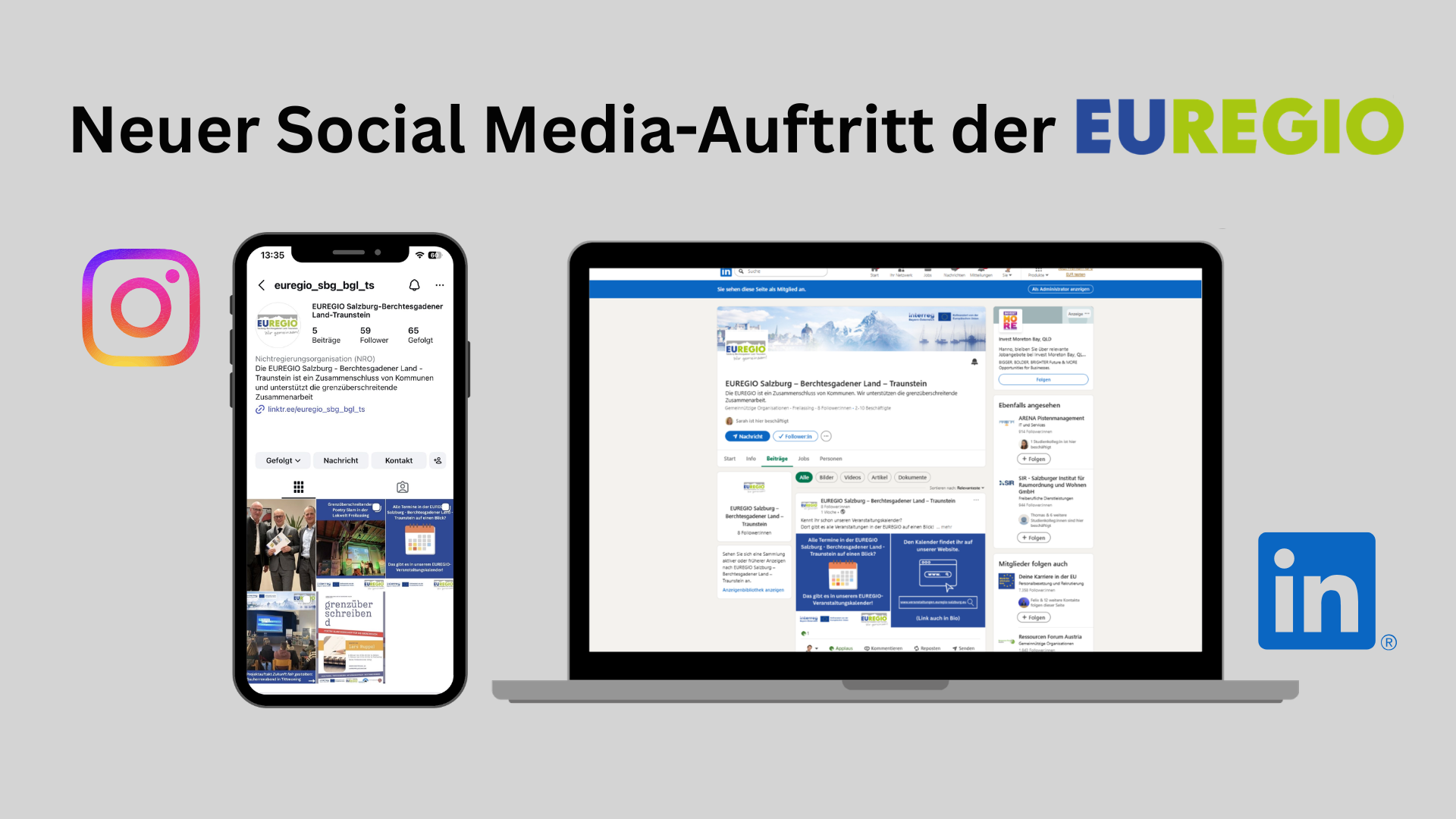 Social Media-Aufritt der EUREGIO