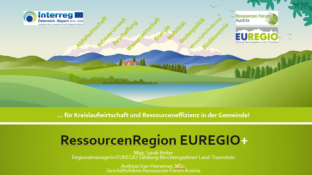 Auftakt RessourcenRegionEUREGIO+ Quelle EUREGIO Auftakt RessourcenRegionEUREGIO+ Quelle EUREGIO